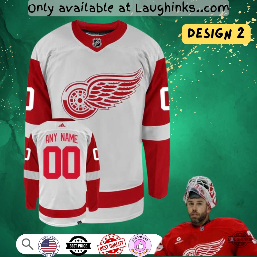 Personalized Red Wings Hockey Jersey Shirt Replica (inbox your name & number in customer note box) 7 Personalized Red Wings Hockey Jersey Shirt Replica