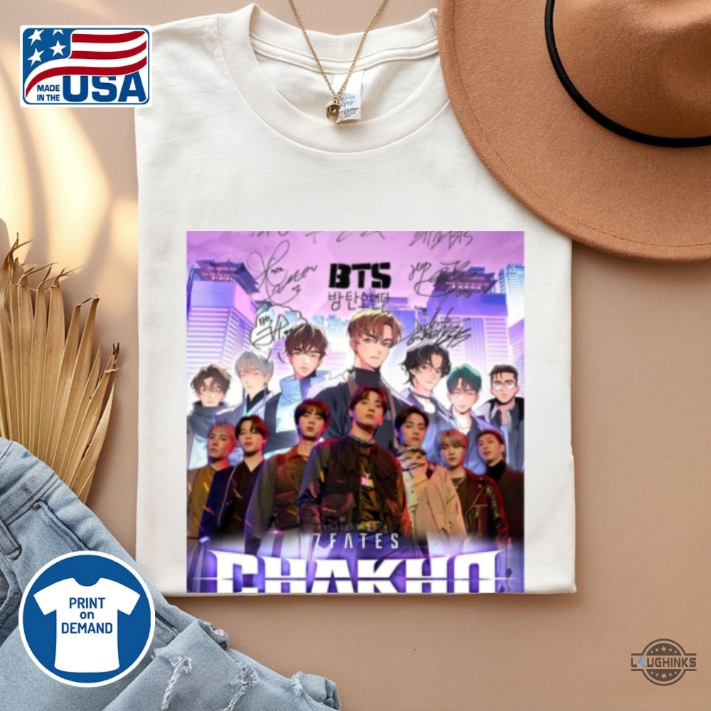 7Fates Chakho Bts Characters Shirt With Signatures 9 7fates chakho bts characters shirt with signatures