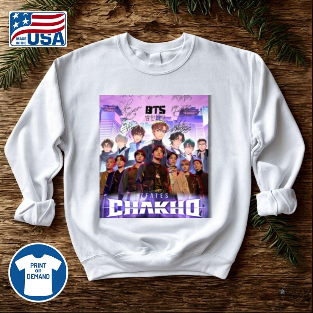 7Fates Chakho Bts Characters Shirt With Signatures 11 7fates chakho bts characters shirt with signatures
