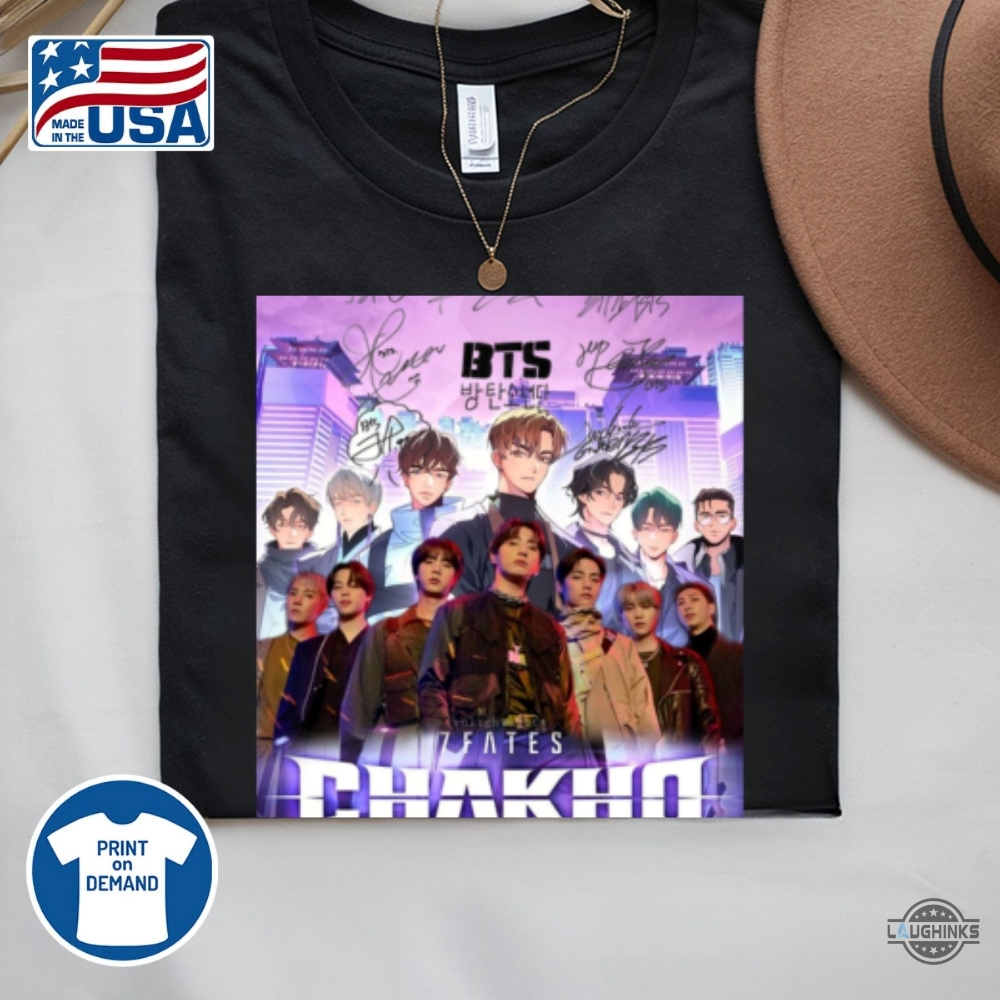 7Fates Chakho Bts Characters Shirt With Signatures 12 7fates chakho bts characters shirt with signatures