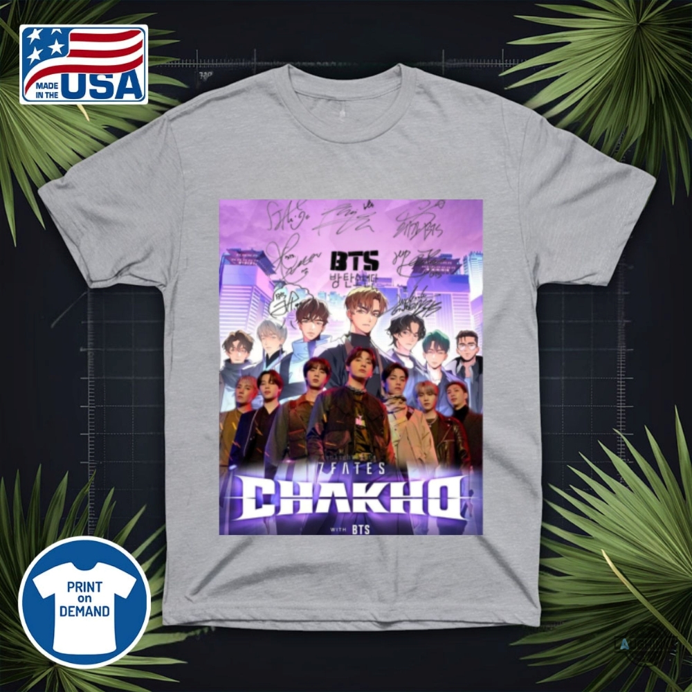 7Fates Chakho Bts Characters Shirt With Signatures 13 7fates chakho bts characters shirt with signatures