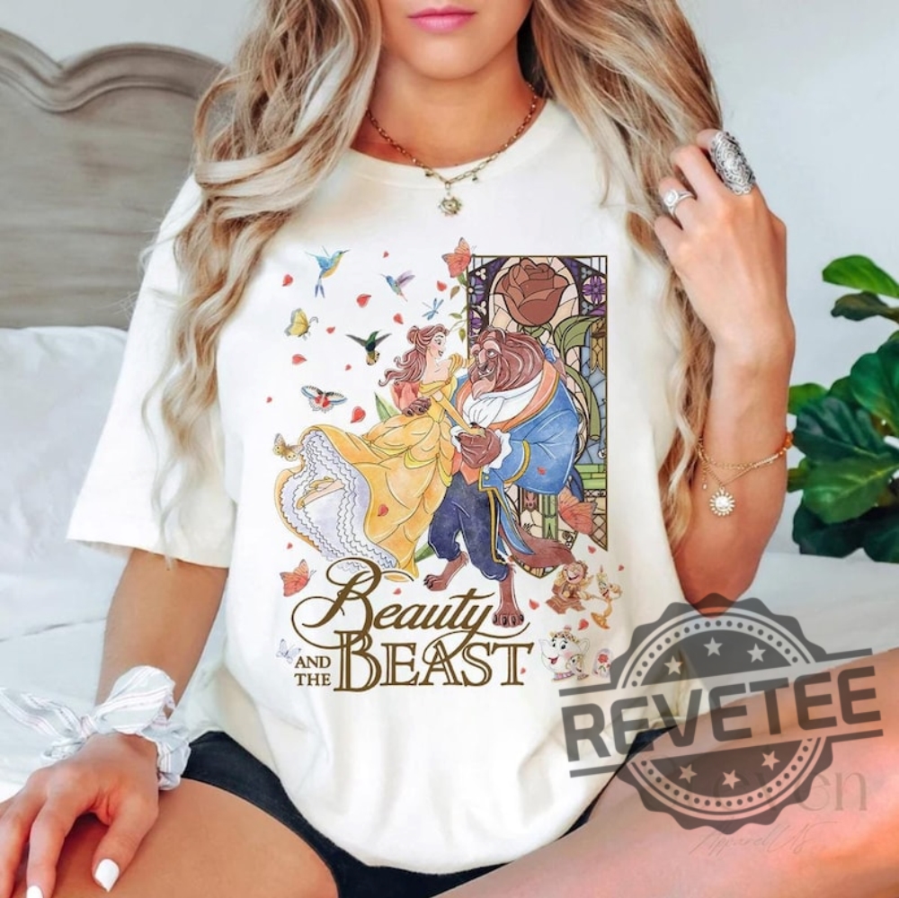 Vintage Tale As Old As Time Disney Princess Shirt Princess Belle Retro Beauty And The Beast Shirts revetee 1