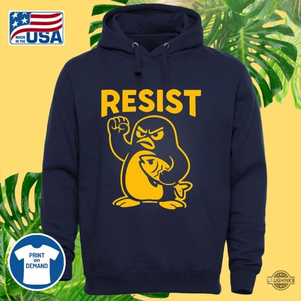 penguins resist shirt against tariffs subtle fdt tee
