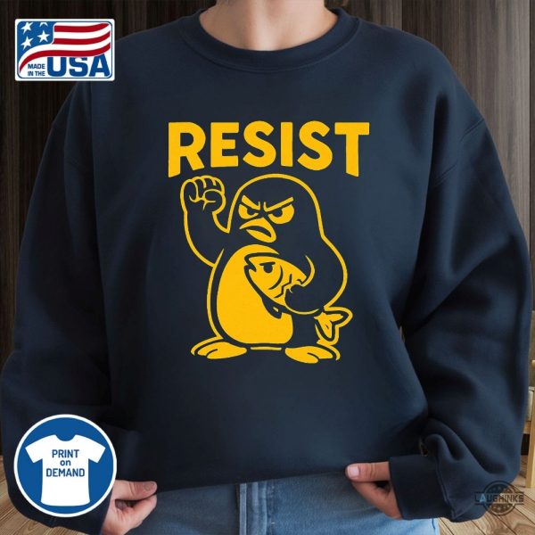 penguins resist shirt against tariffs subtle fdt tee