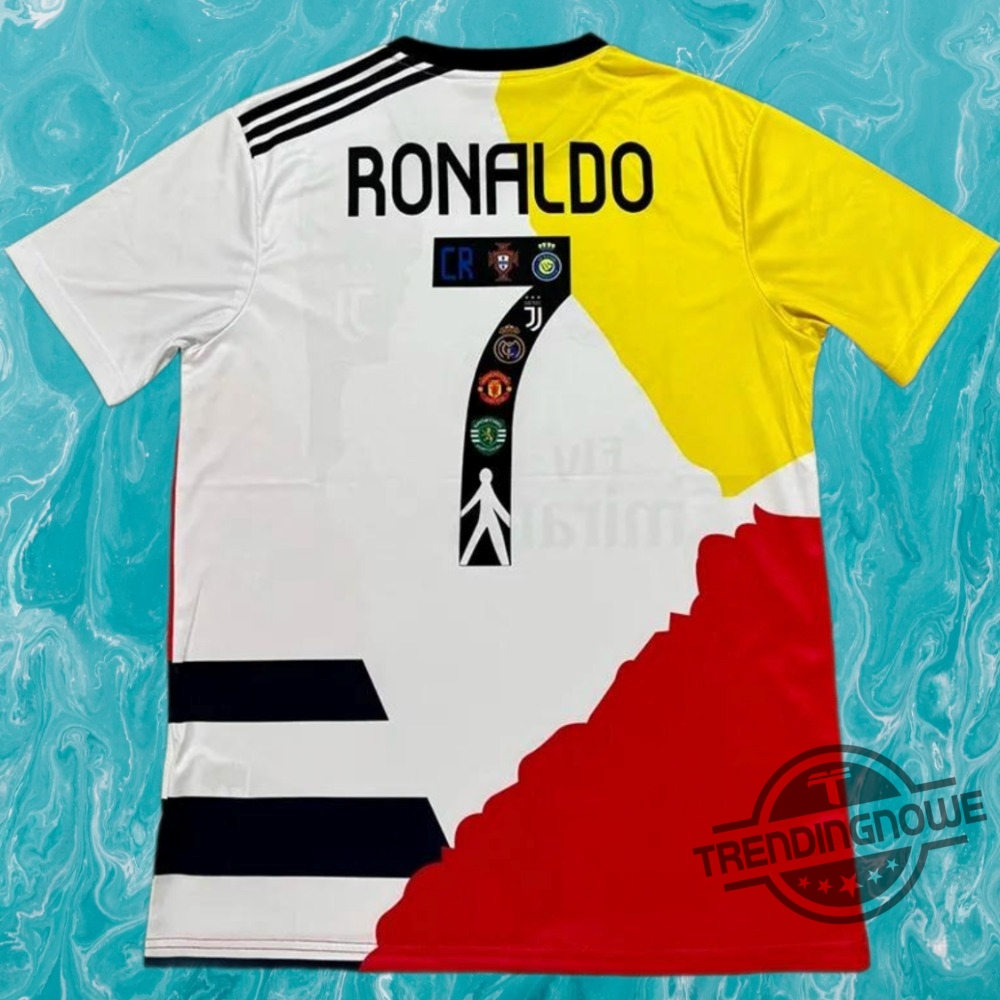 "Top 5 Trendy Shirts for Basketball Fans and Pop Culture Enthusiasts" 6 Ishowspeed Wearing Cristiano Ronaldo All Club Jersey
