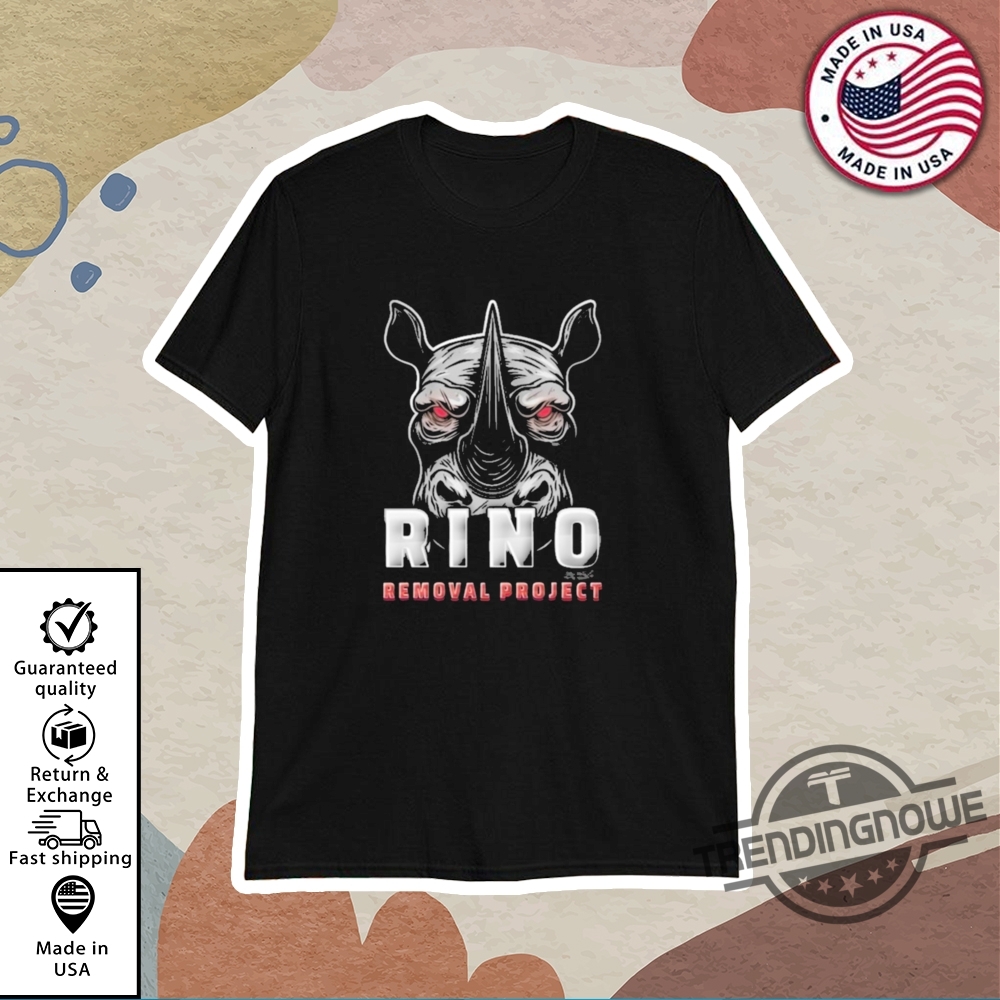 "Top 5 Trendy Shirts for Basketball Fans and Pop Culture Enthusiasts" 22 Rino Removal Project Logo Shirt