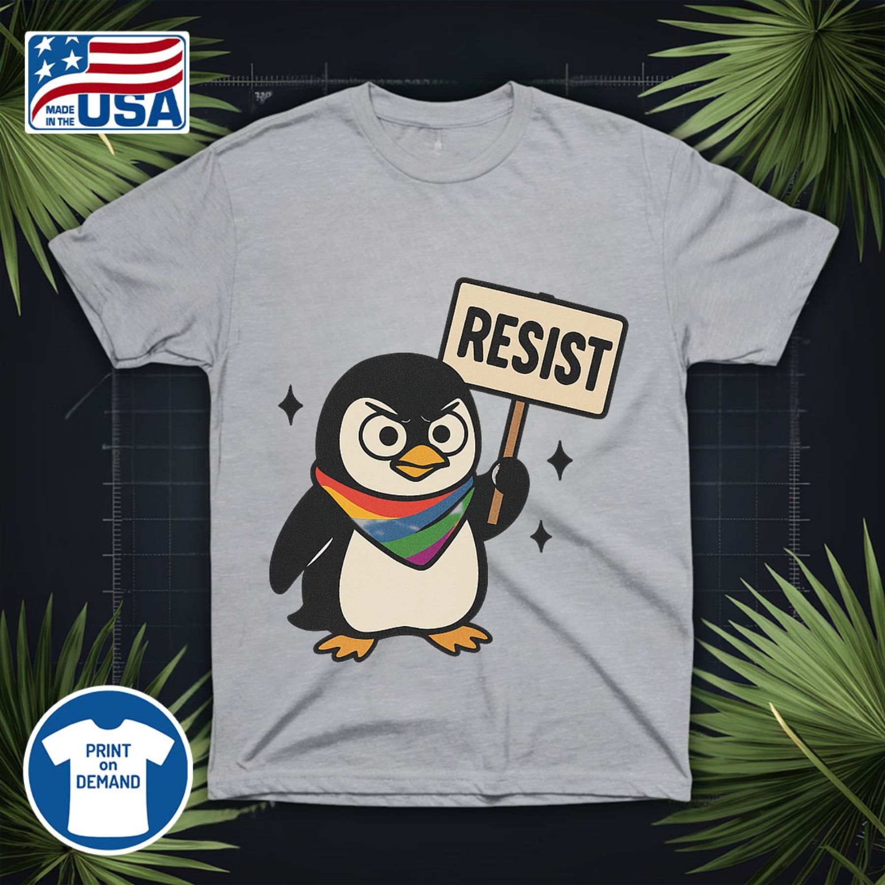 Lgbtq Penguins Resist Shirt Anti Trump 9 Lgbtq Penguins RESIST Shirt Anti Trump
"