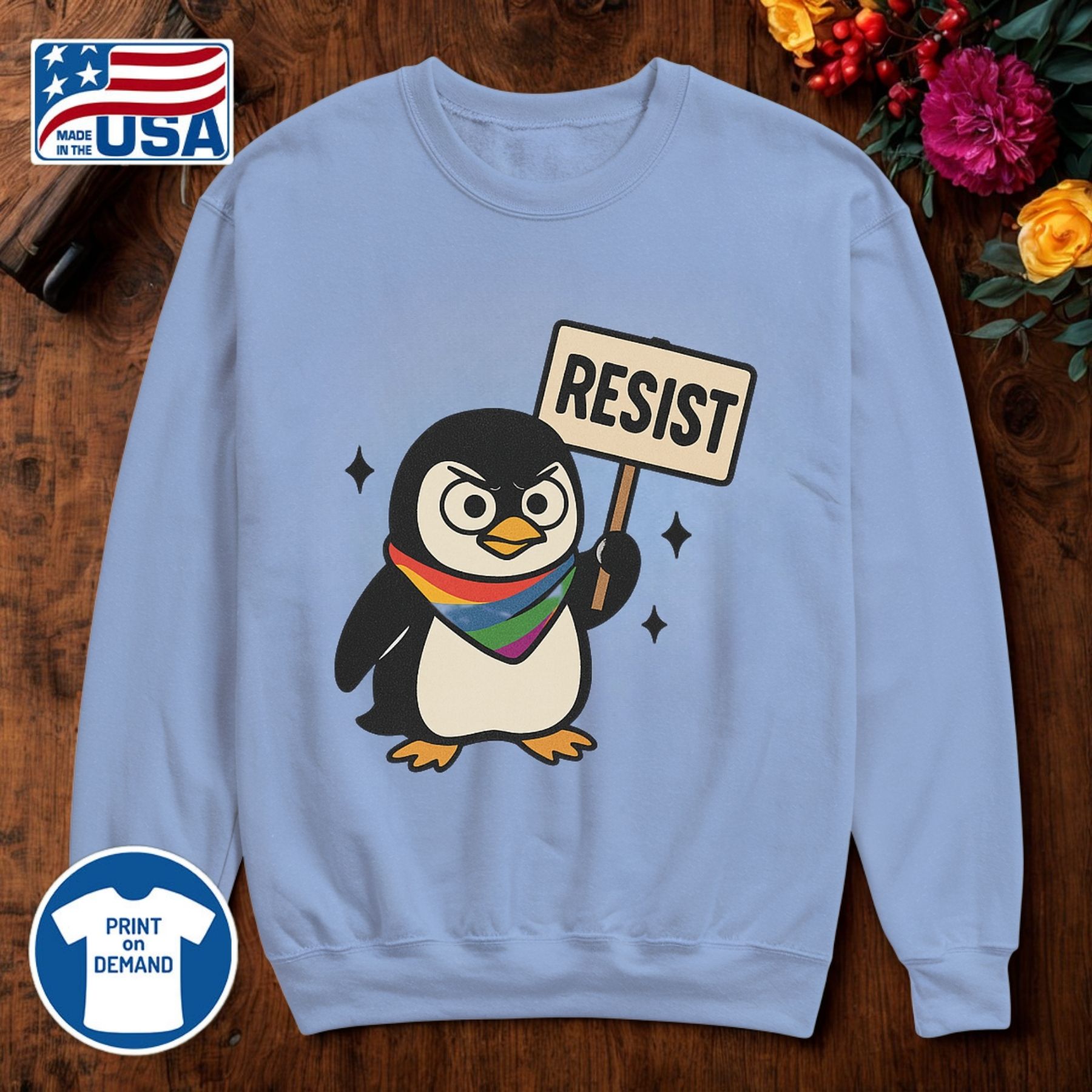 Lgbtq Penguins Resist Shirt Anti Trump 10 Lgbtq Penguins RESIST Shirt Anti Trump
"
