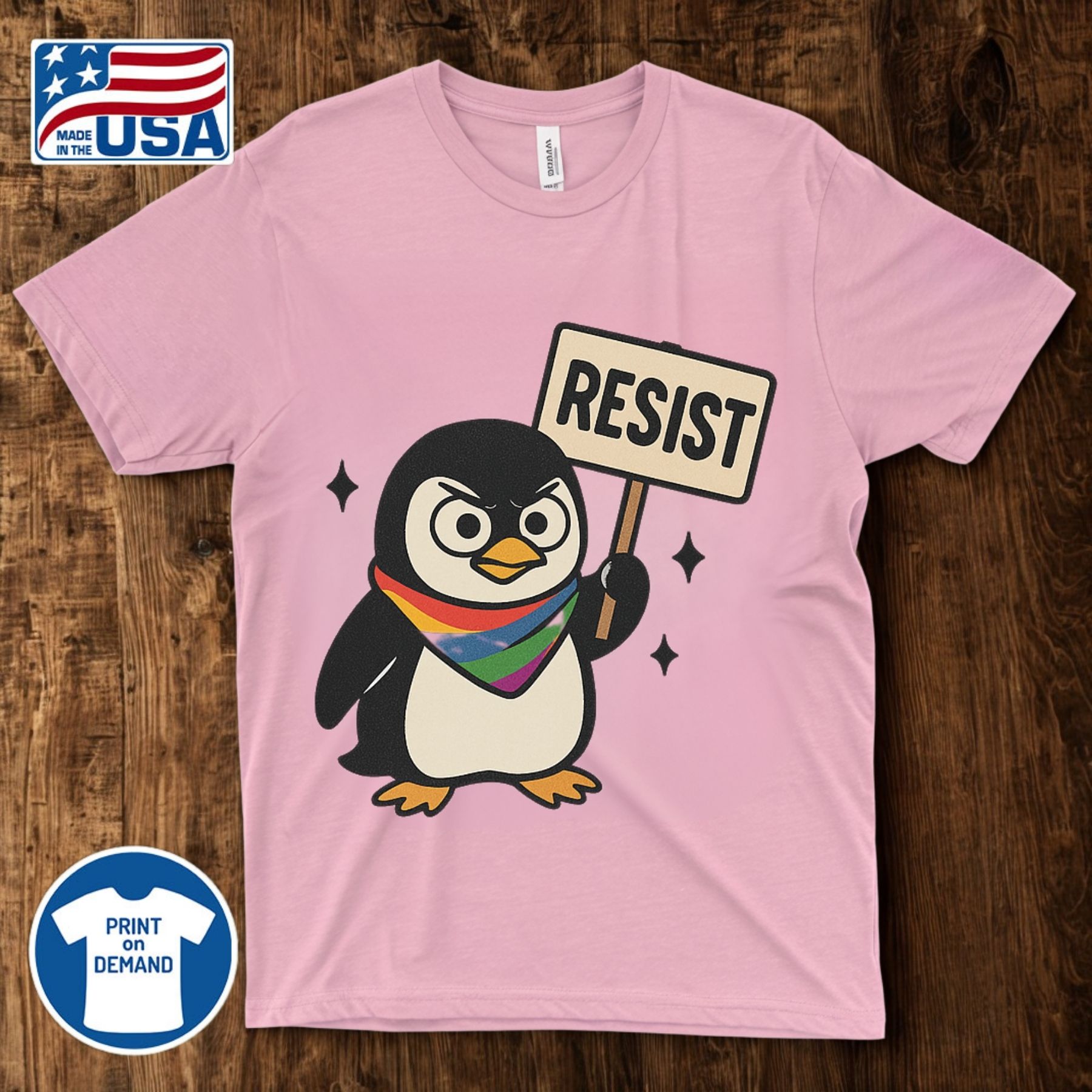 Lgbtq Penguins Resist Shirt Anti Trump 11 Lgbtq Penguins RESIST Shirt Anti Trump
"