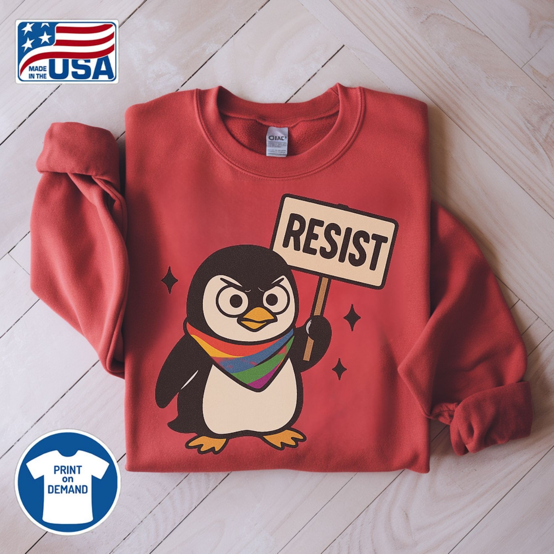 Lgbtq Penguins Resist Shirt Anti Trump 12 Lgbtq Penguins RESIST Shirt Anti Trump
"