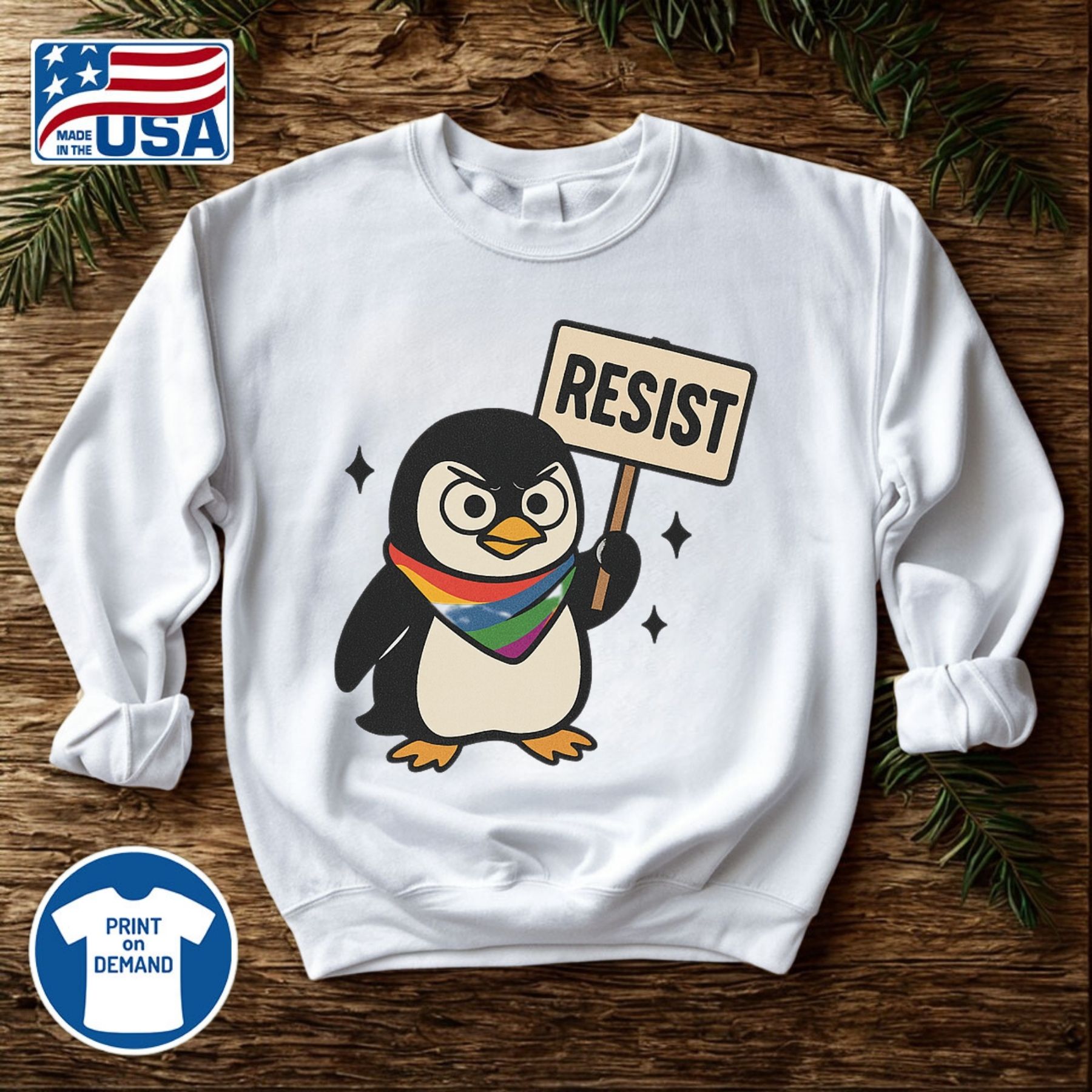Lgbtq Penguins Resist Shirt Anti Trump 14 Lgbtq Penguins RESIST Shirt Anti Trump
"
