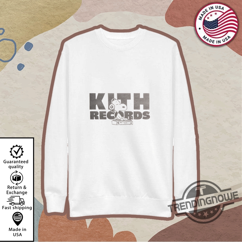 Kith Peanuts Kith Records Shirt, Hoodie, Sweater, Long Kith Peanuts Kith Records Shirt, Hoodie, Sweater, Long