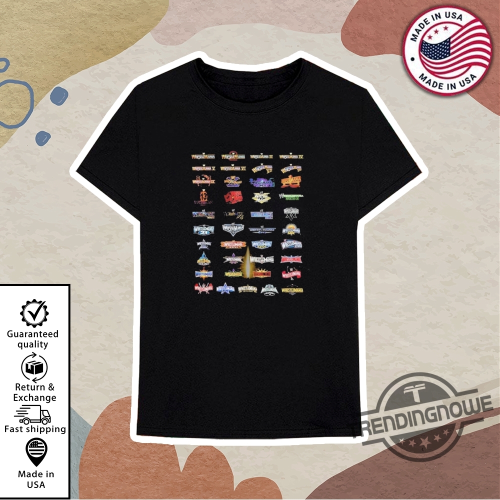 Wrestlemania 41 Wwe Logo Shirt 10 WrestleMania 41 WWE Logo Shirt