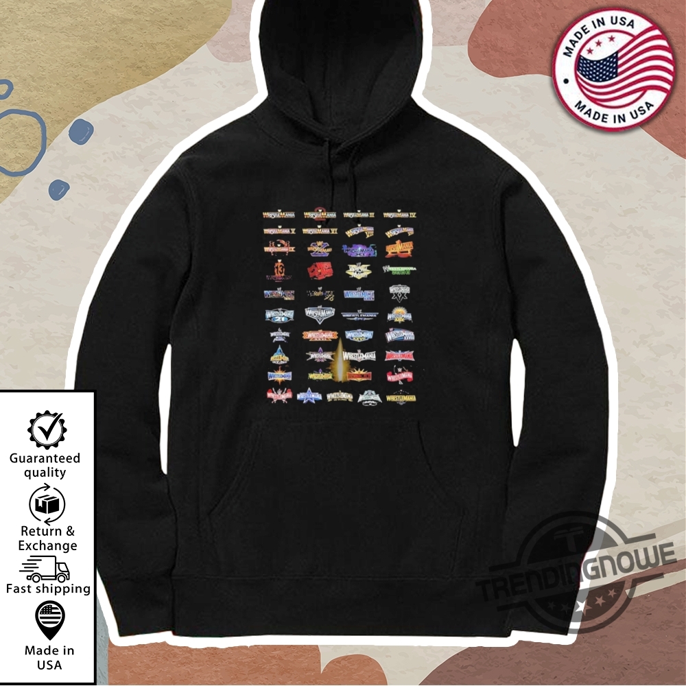 Wrestlemania 41 Wwe Logo Shirt 11 WrestleMania 41 WWE Logo Shirt