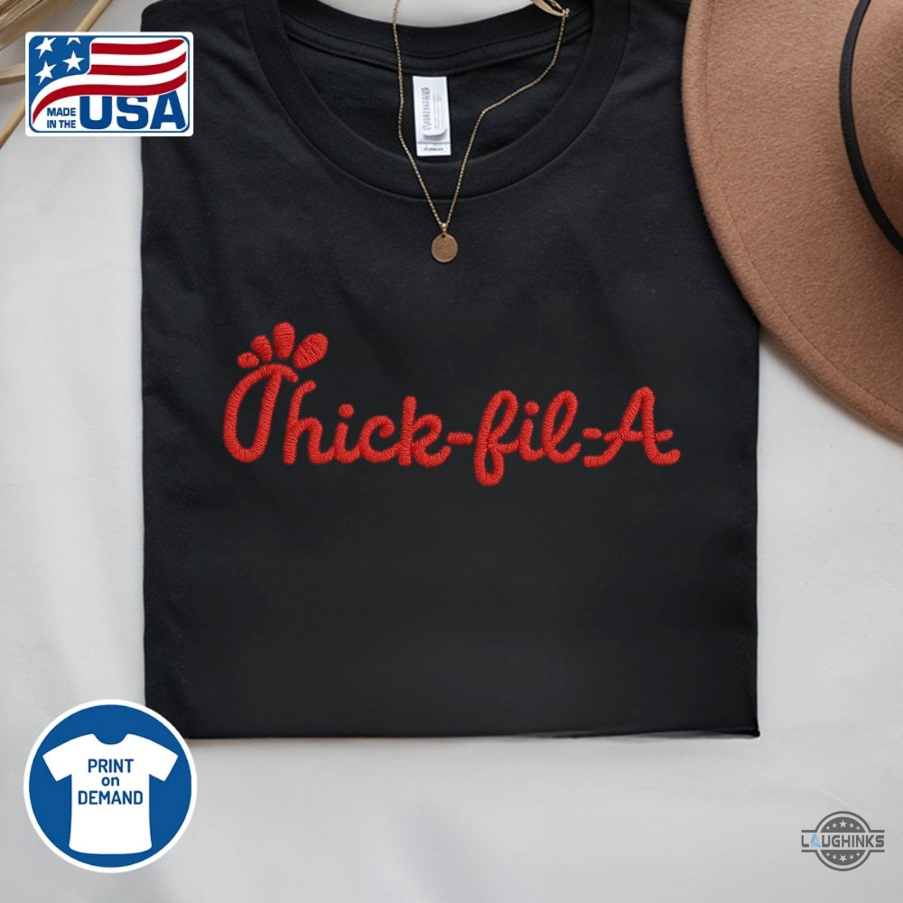Funny Thick Fil A Embroidered Shirt 7 Funny Thick fil a embroidered shirt