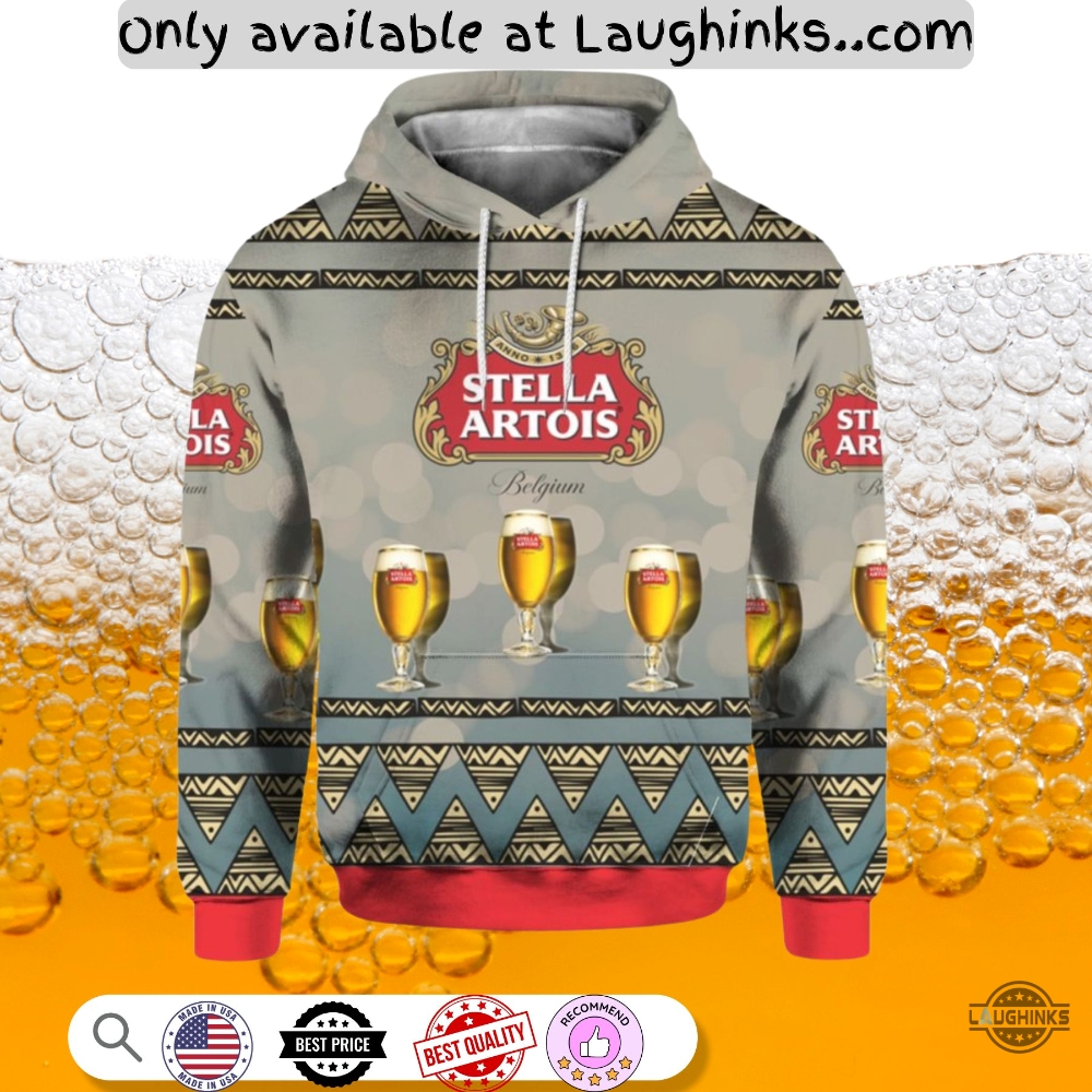 Beer Stella Artois Hoodie T Shirt Sweatshirt 6 Beer Stella Artois Hoodie T shirt Sweatshirt