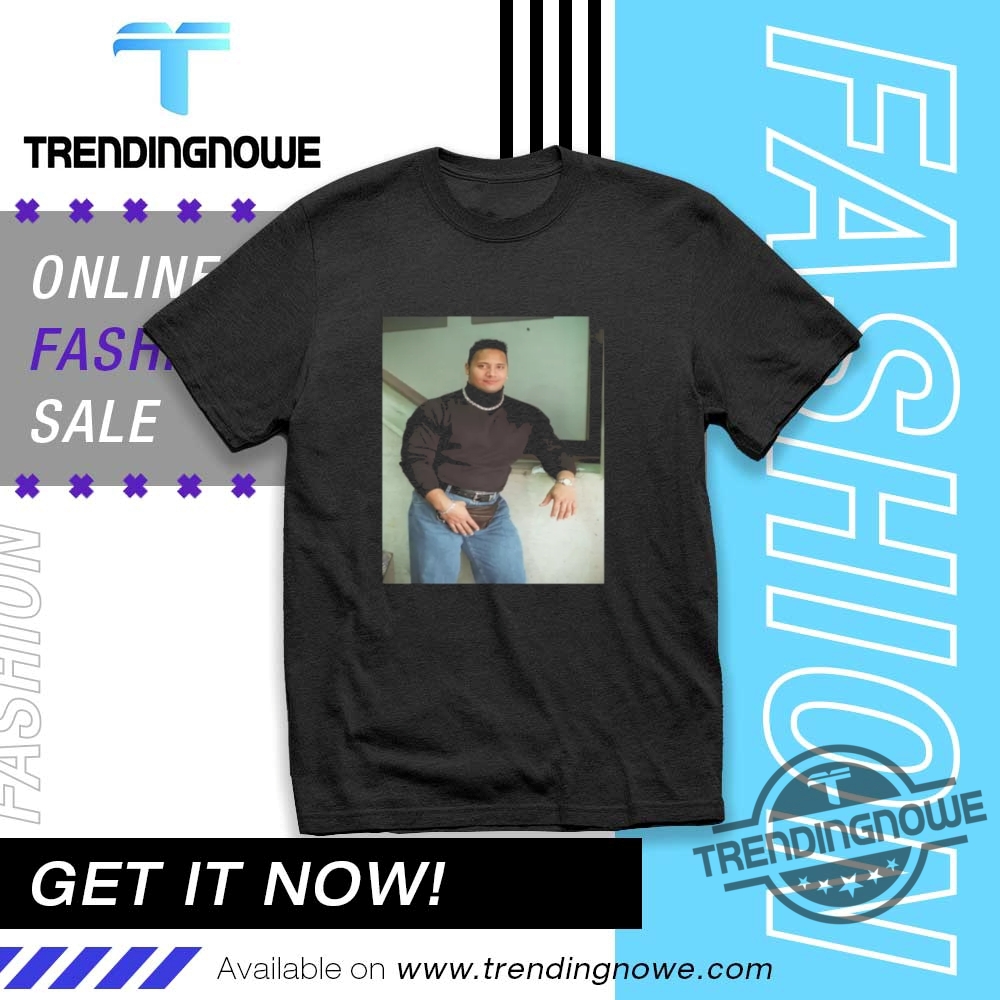 The Rock Black Shirt Dwayne Johnson Turtleneck Photo T Shirt 8 The Rock Black Shirt Dwayne Johnson Turtleneck Photo T Shirt
