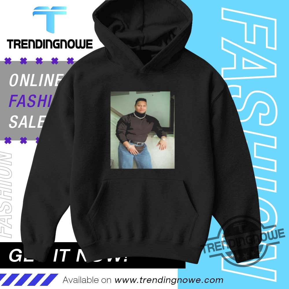 The Rock Black Shirt Dwayne Johnson Turtleneck Photo T Shirt 9 The Rock Black Shirt Dwayne Johnson Turtleneck Photo T Shirt