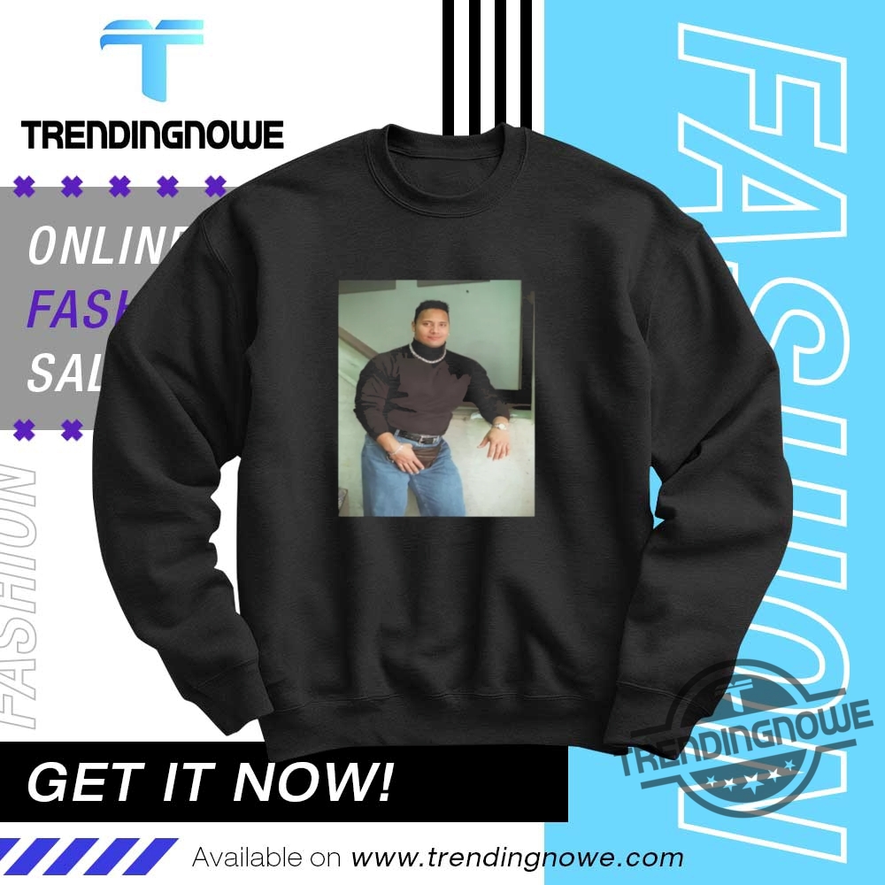 The Rock Black Shirt Dwayne Johnson Turtleneck Photo T Shirt 10 The Rock Black Shirt Dwayne Johnson Turtleneck Photo T Shirt