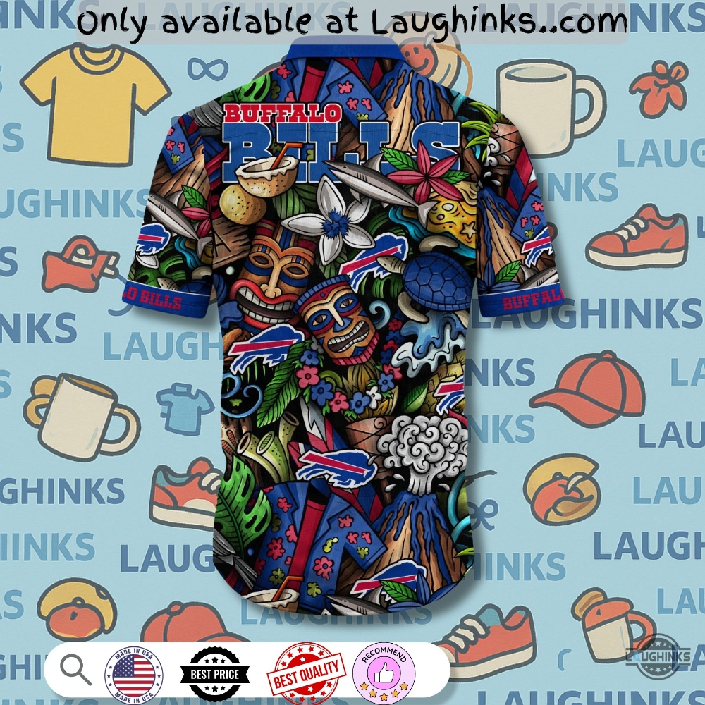 Tiki Tribal Buffalo Bills Aloha Hawaiian Shirt 7 Tiki Tribal Buffalo Bills Aloha Hawaiian Shirt