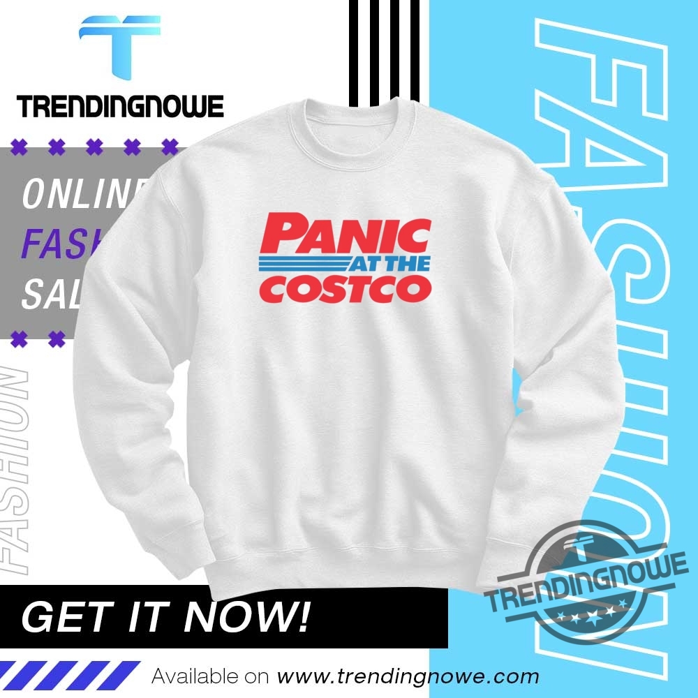 Womens Panic At The-Costco-Funny Tee V-Neck T-Shirt Womens Panic At The-Costco-Funny Tee V-Neck T-Shirt
