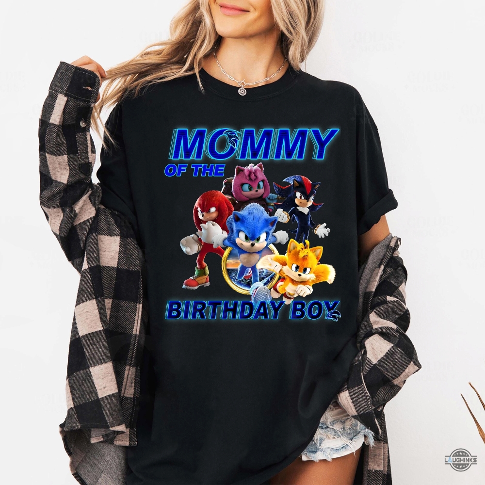 Personalized Sonic The Hedgehog Birthday Shirt 10 Personalized Sonic the Hedgehog Birthday Shirt