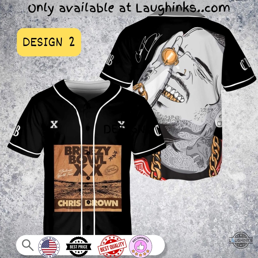 Custom Name Breezy Bowl Xx 2025 Tour Chris Brown Baseball Jersey Shirt 9 Custom Name Breezy Bowl XX 2025 Tour Chris Brown Baseball Jersey Shirt