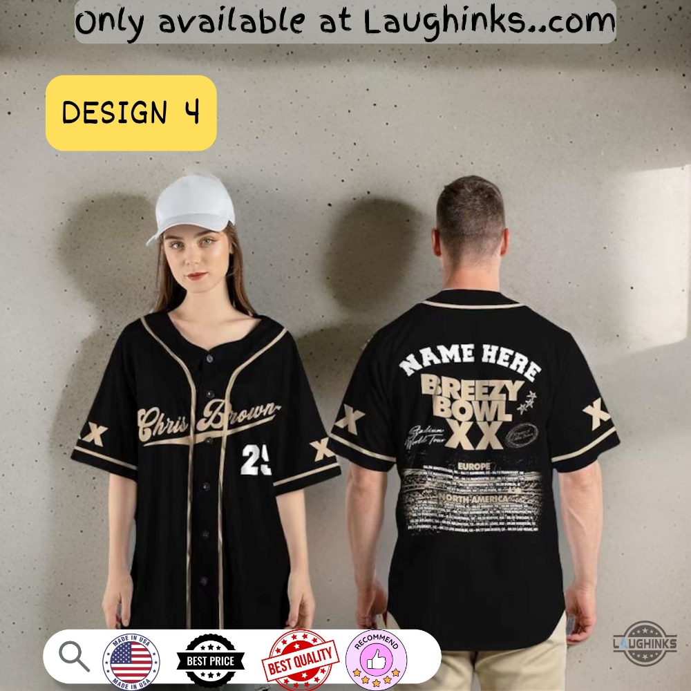 Custom Name Breezy Bowl Xx 2025 Tour Chris Brown Baseball Jersey Shirt 11 Custom Name Breezy Bowl XX 2025 Tour Chris Brown Baseball Jersey Shirt