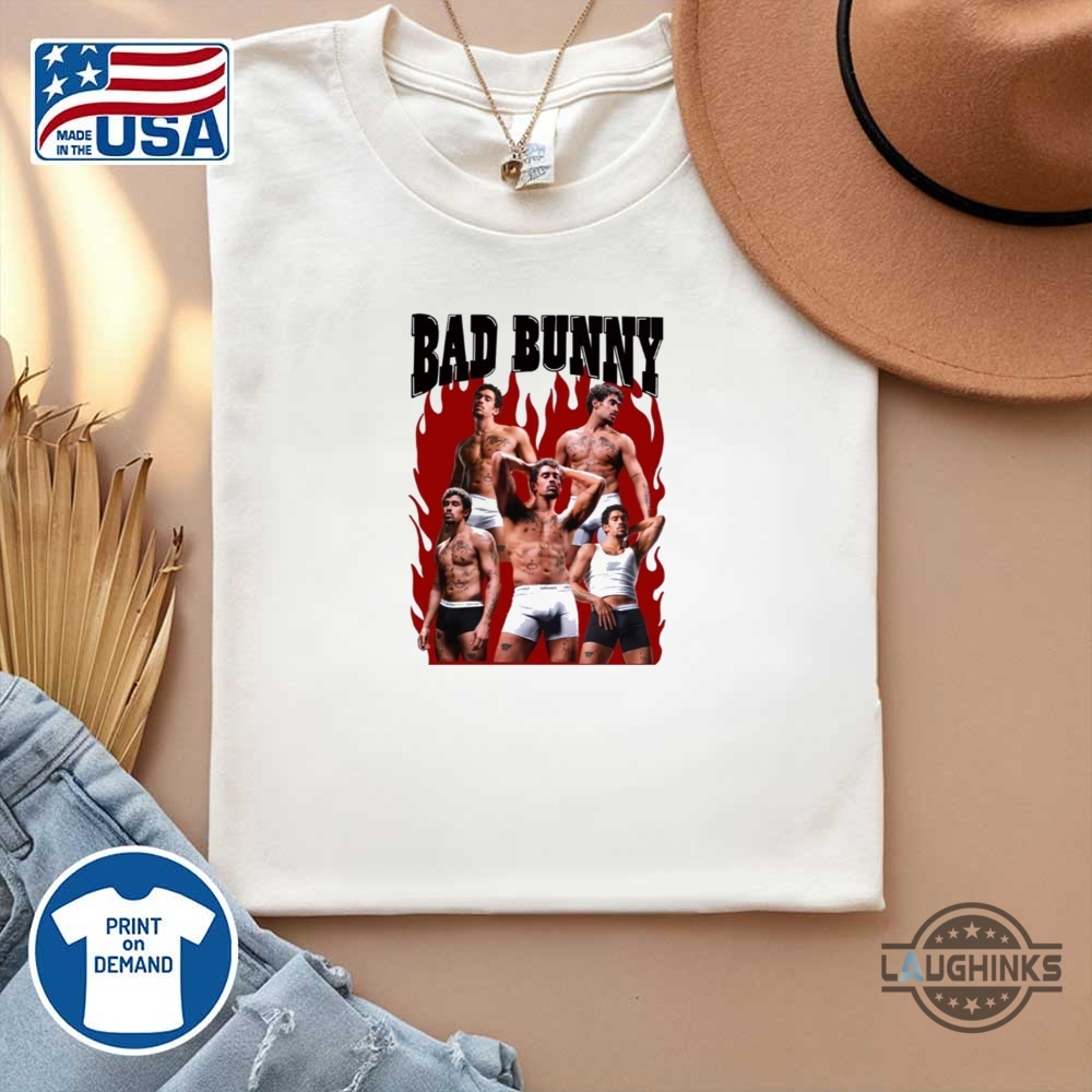 Bad Bunny Wearing Ck Bootleg Tee 20 Bad Bunny Wearing CK Bootleg Tee