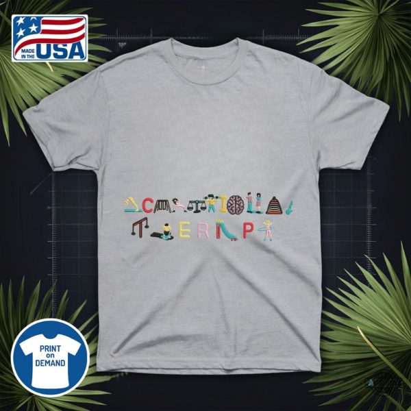occupational therapy embroidered shirt