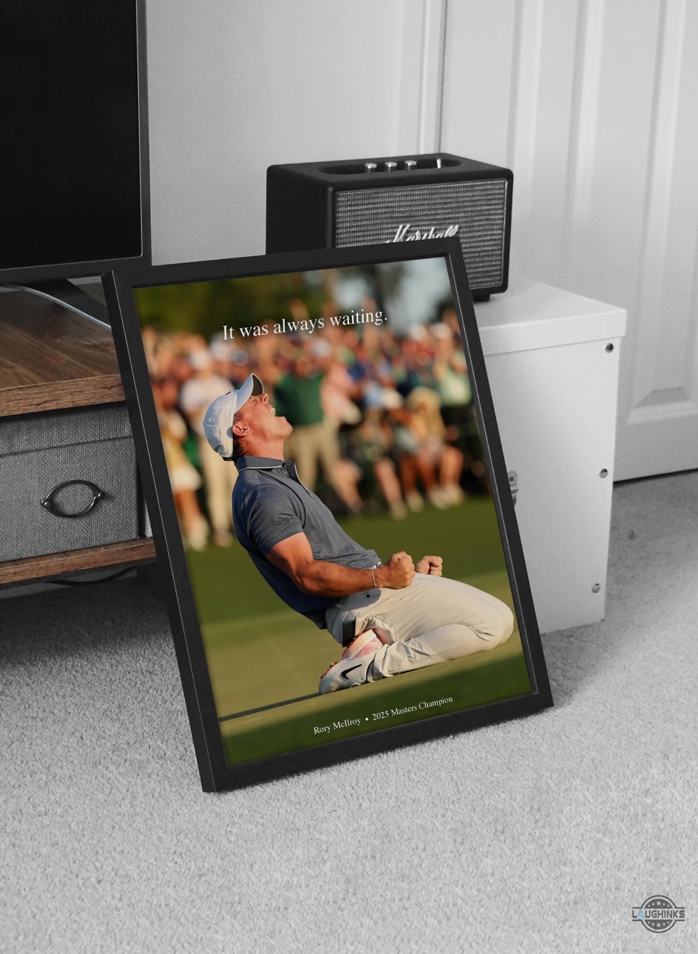 Rory Mcilroy 2025 Masters It Was Always Waiting Golf Champion Framed Poster 9 Rory McIlroy 2025 Masters It was always waiting Golf Champion Framed Poster