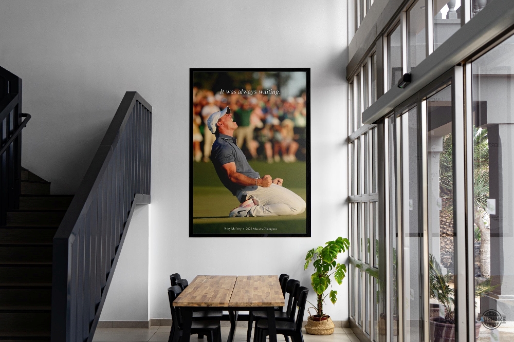 Rory Mcilroy 2025 Masters It Was Always Waiting Golf Champion Framed Poster 13 Rory McIlroy 2025 Masters It was always waiting Golf Champion Framed Poster