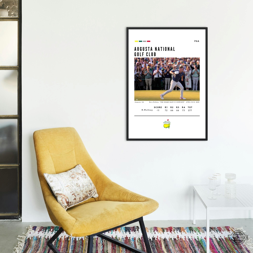 Rory Mcilory The Grandslam Is Complete 2025 Masters Tournament Winner Framed Poster 11 Rory McIlory The Grandslam is Complete 2025 Masters Tournament Winner Framed Poster