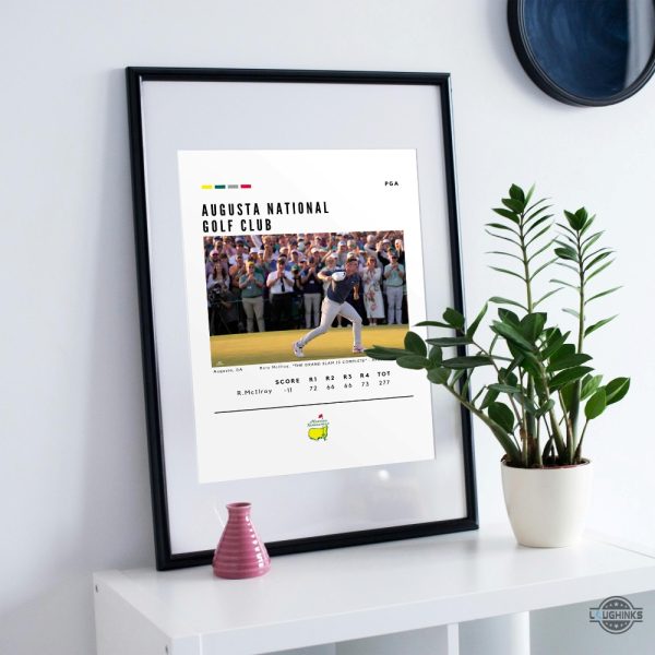 rory mcilory the grandslam is complete 2025 masters tournament winner framed poster laughinks 4