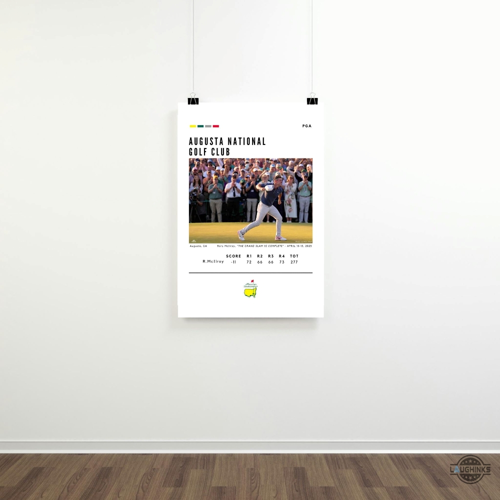 Rory Mcilory The Grandslam Is Complete 2025 Masters Tournament Winner Framed Poster 13 Rory McIlory The Grandslam is Complete 2025 Masters Tournament Winner Framed Poster
