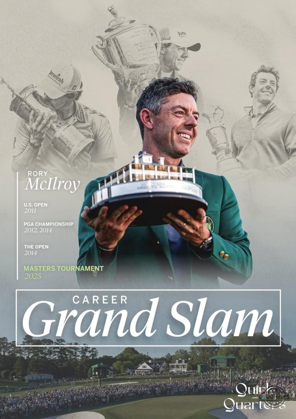 Rory Mcilroy Masters 2025 Framed Poster Augusta Grand Slam Winner 10 RORY MCILROY Masters 2025 Framed poster Augusta Grand slam winner