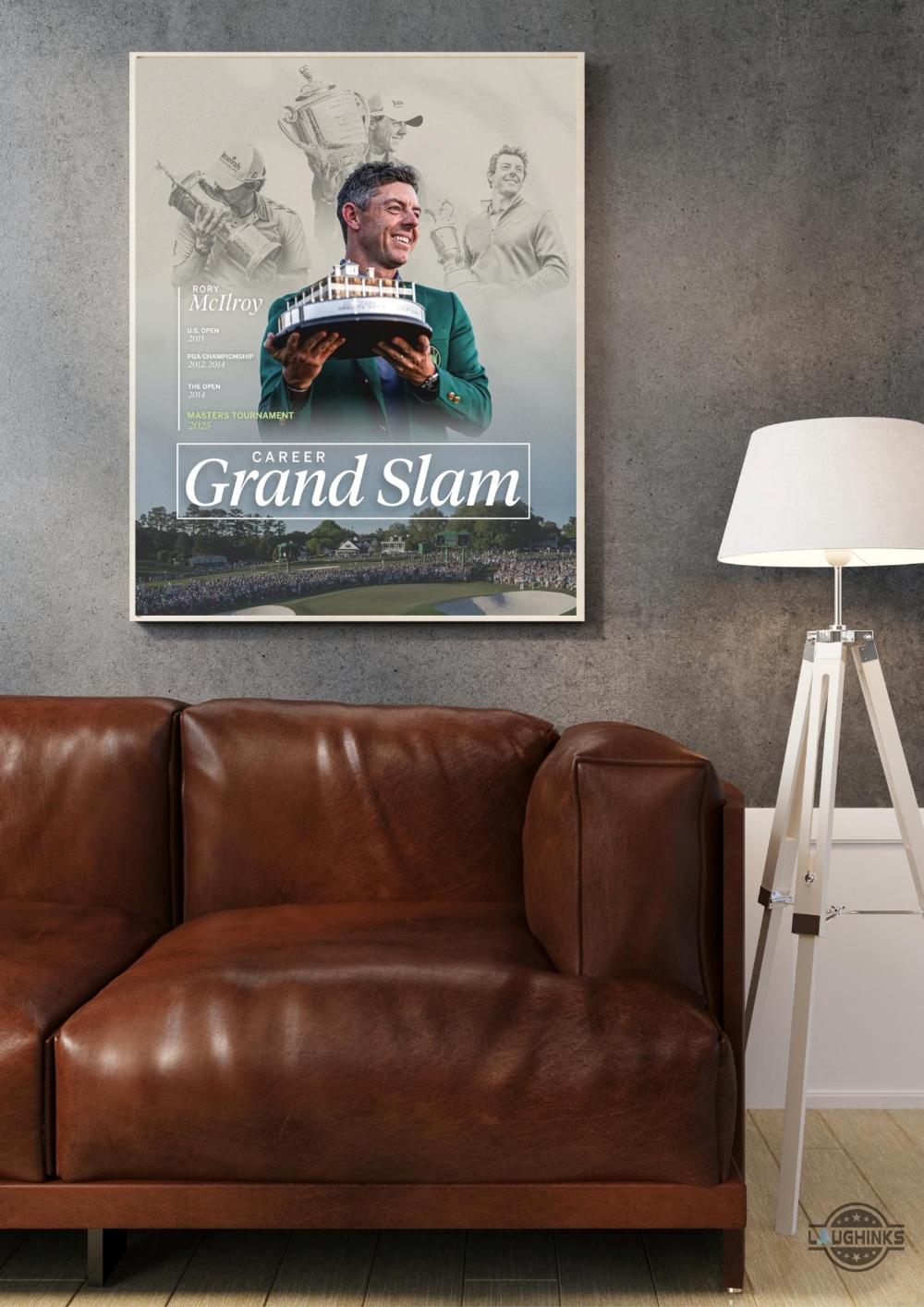 Rory Mcilroy Masters 2025 Framed Poster Augusta Grand Slam Winner 16 RORY MCILROY Masters 2025 Framed poster Augusta Grand slam winner