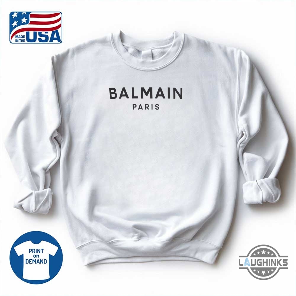 Balmain Paris Logo T Shirt Sweatshirt Hoodie Replica 10 Balmain Paris Logo T shirt Sweatshirt Hoodie Replica