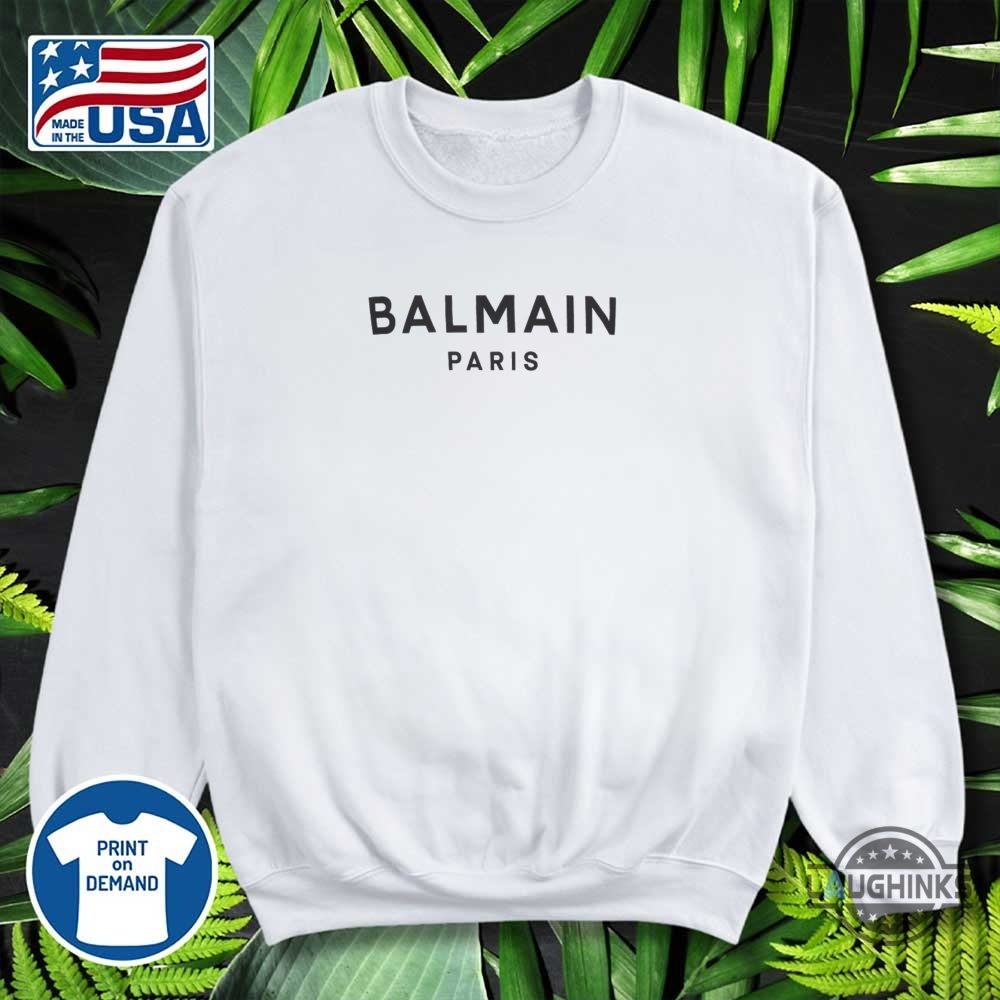 Balmain Paris Logo T Shirt Sweatshirt Hoodie Replica 12 Balmain Paris Logo T shirt Sweatshirt Hoodie Replica