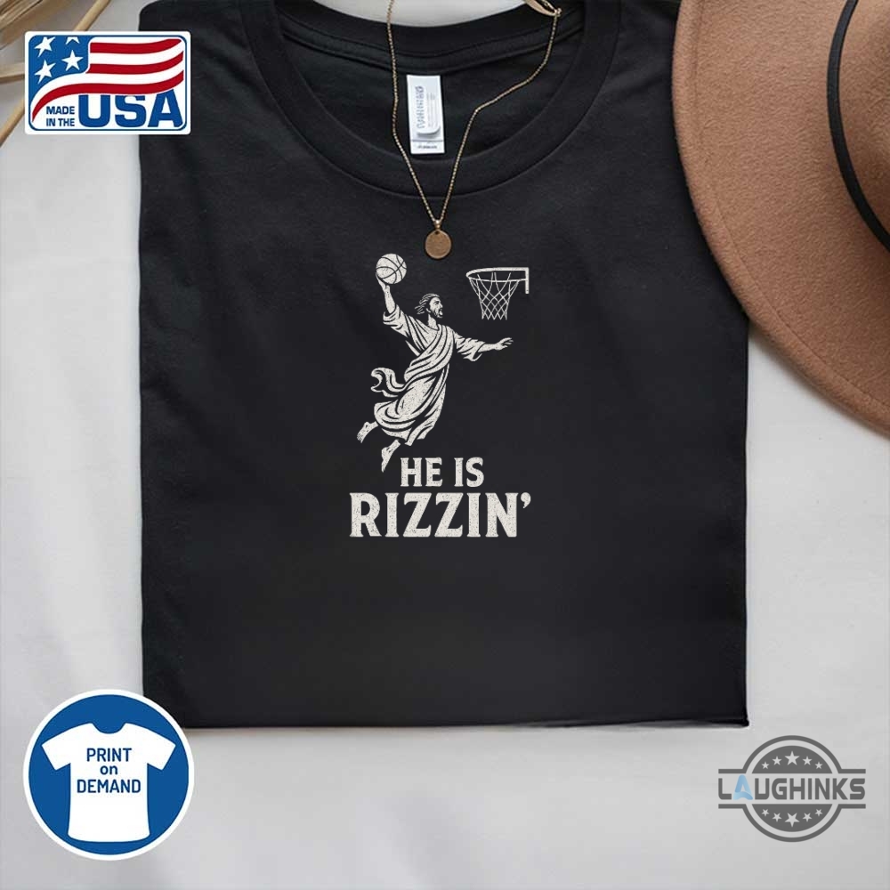 He Is Rizzin Jesus Shirt Funny Easter Shirts For Kids And Adults 9 He is rizzin jesus shirt funny easter shirts for kids and adults