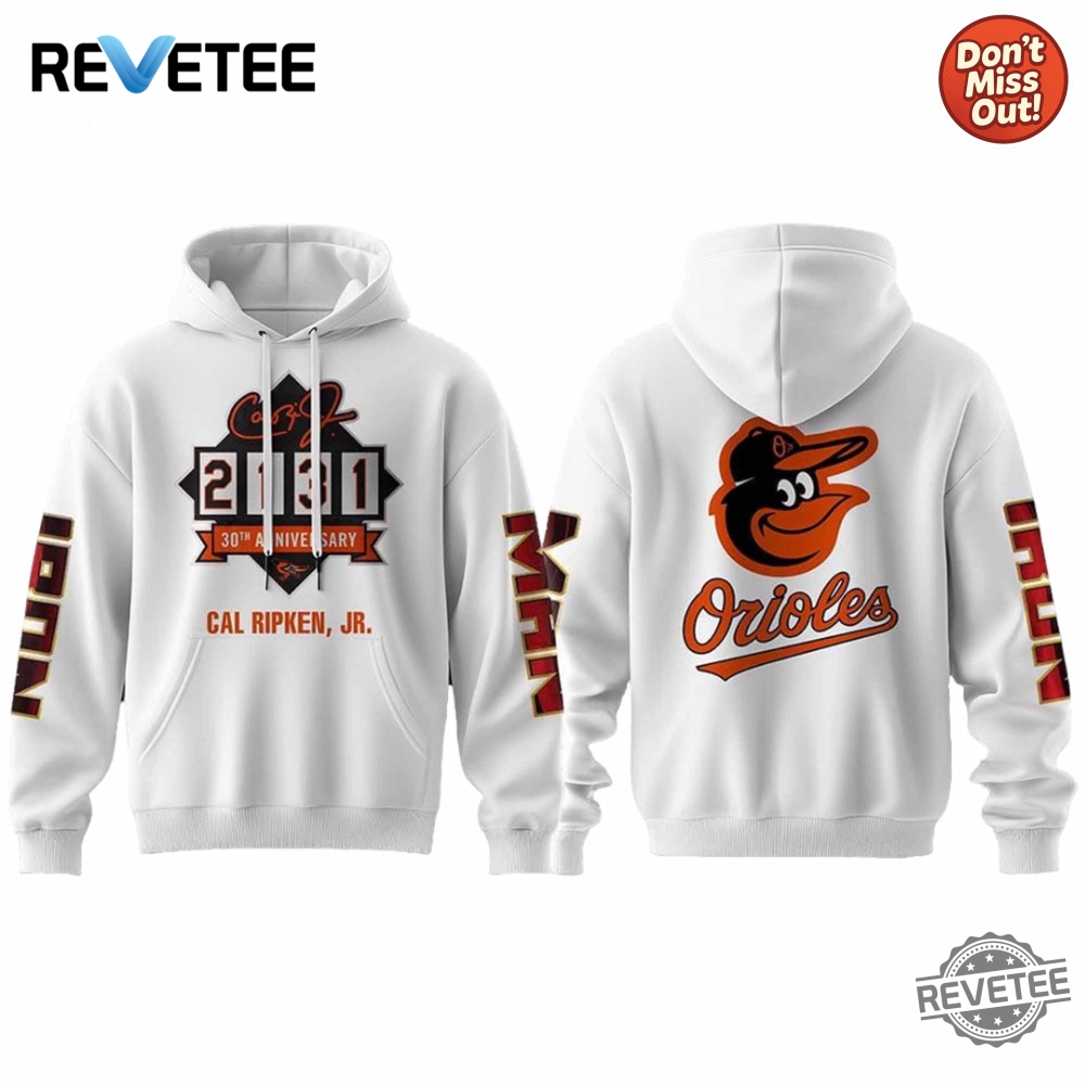 Cal Ripken Jr 2131 30Th Anniversary Iron Man Marvel Day Baseball Shirt Hoodie Sweatshirt revetee 1