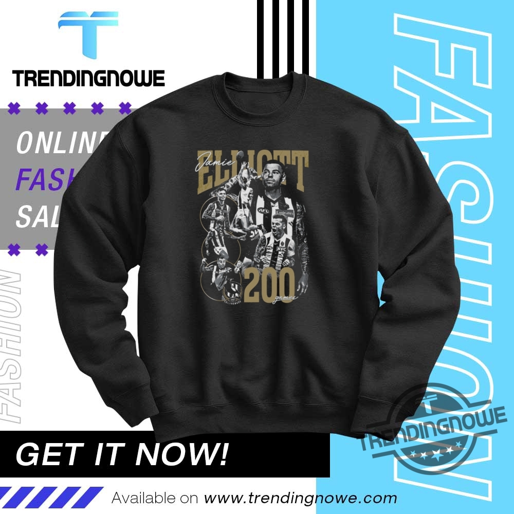 Collingwood Jamie Elliott 200 Shirt 10 Collingwood Jamie Elliott 200 Shirt