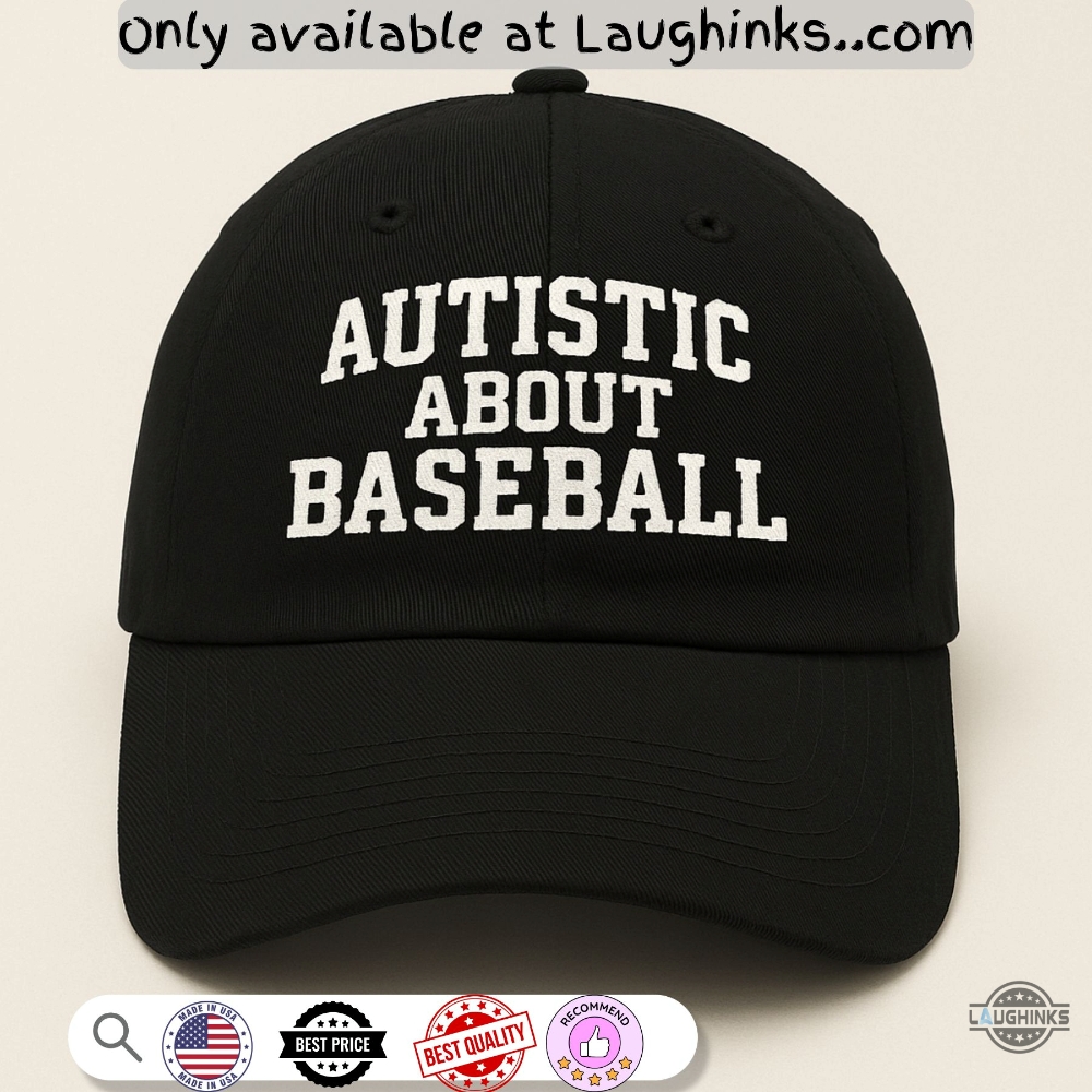 Autistic About Baseball Embroidered Classic Hat 5 Autistic About Baseball Embroidered Classic Hat