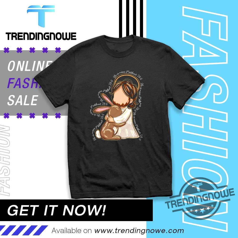 Brush Stroke Jesus He Is Risen Shirt trendingnowe 1