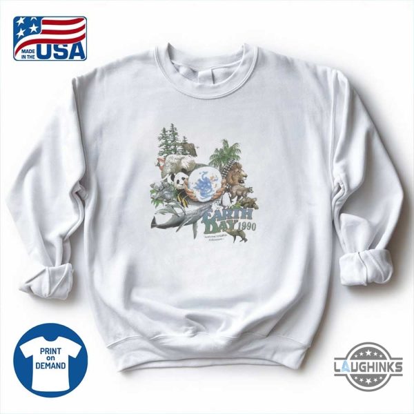 vintage earth day every day national wildlife federation shirt