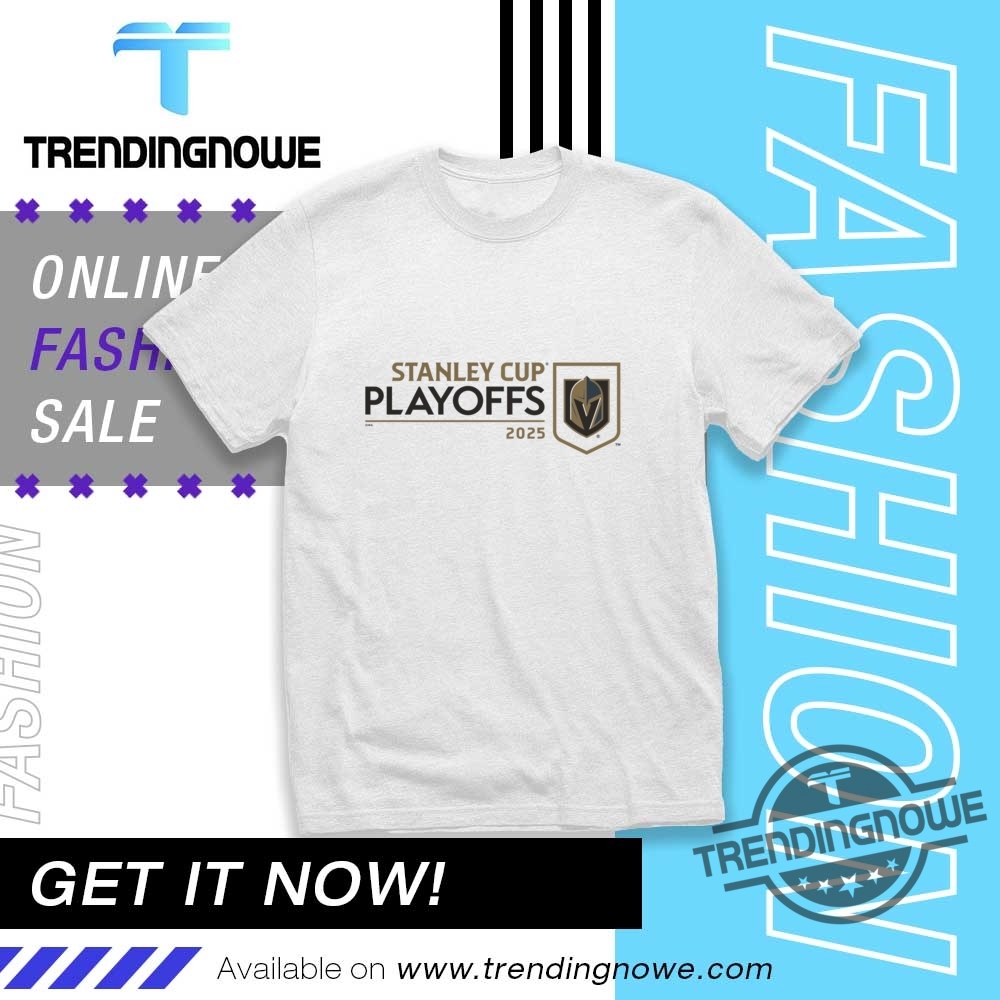 Vegas Golden Knights 2025 Stanley Cup Playoffs Logo Shirt trendingnowe 1