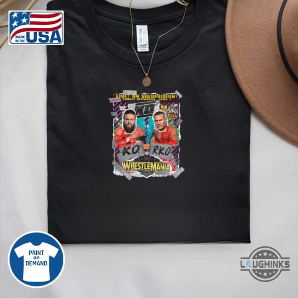 ko rko wrestlemania shirt randy and kevin