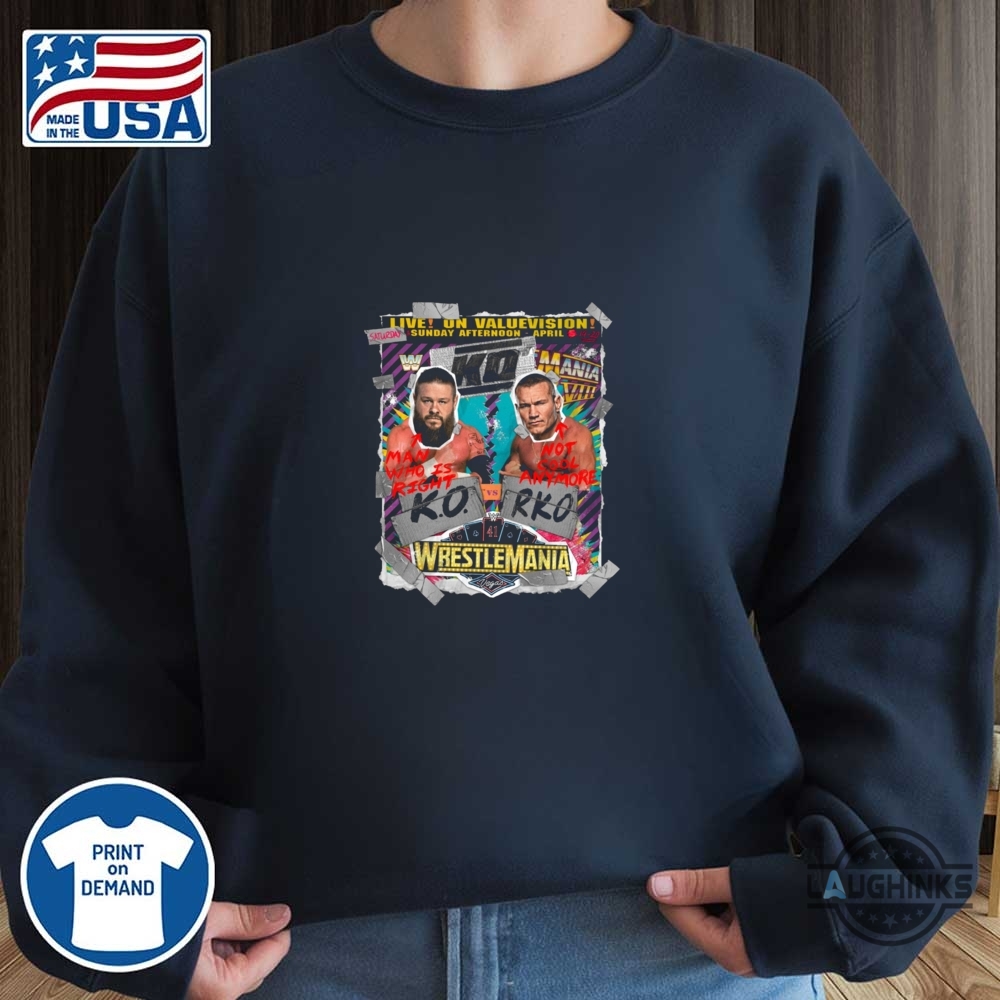 Ko Rko Wrestlemania Shirt Randy And Kevin 9 KO RKO WrestleMania Shirt Randy and Kevin