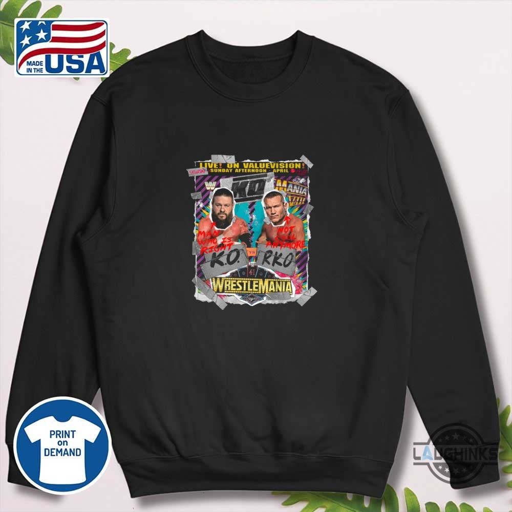 Ko Rko Wrestlemania Shirt Randy And Kevin 10 KO RKO WrestleMania Shirt Randy and Kevin