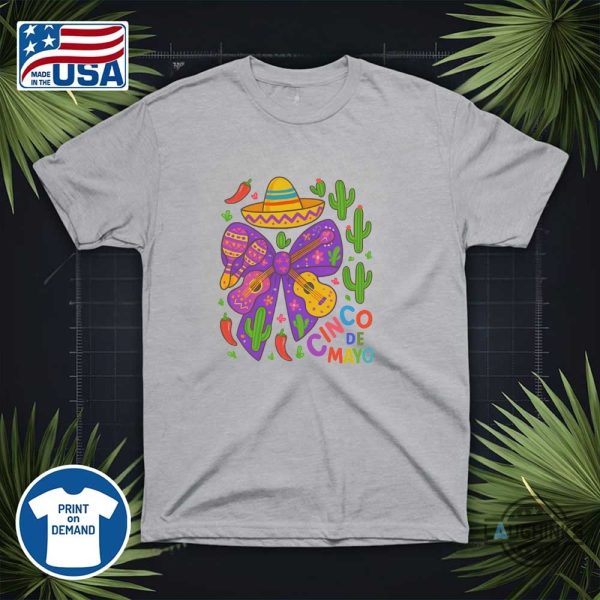 mexico floral cinco de mayo bow coquette shirt
